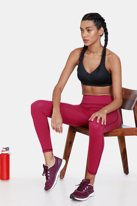 Zelocity Cotton Leggings - Raspberry Radiance — image 4